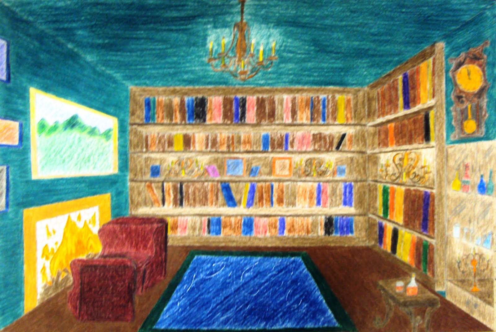Art 1: One Point Perspective Room