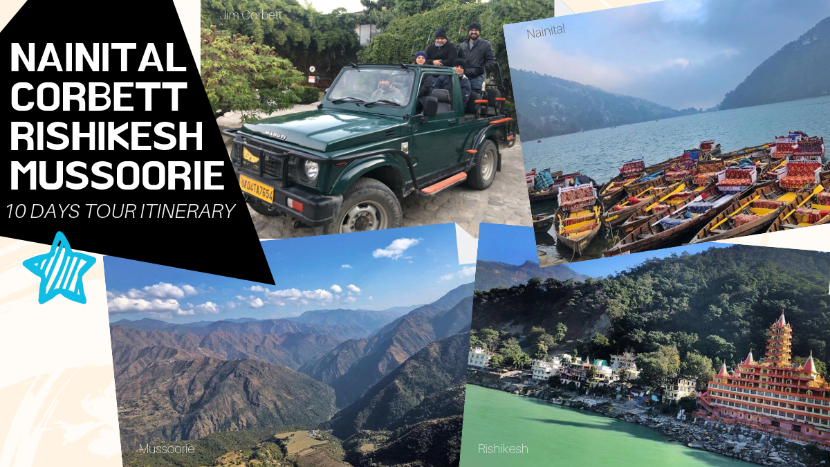 Nainital Corbett Lansdowne Rishikesh Mussoorie 10 Days Itinerary