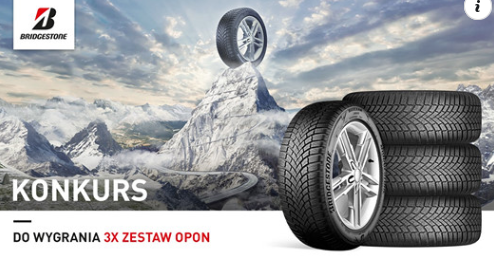 Wygraj komplet opon zimowych marki Bridgestone Konkurs