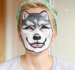 wolf face makeup angry costume easy kandeej painting minute last male werewolf