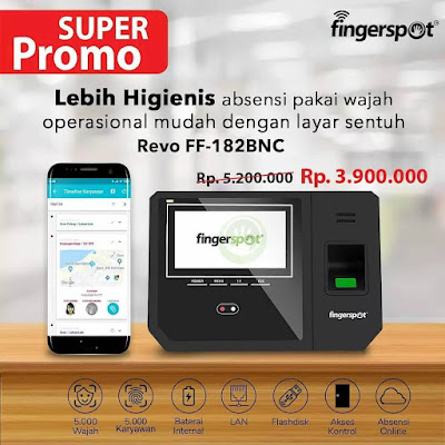 Alat absensi Fingerspot Revo FF 182BNC Alat absensi Fingerspot Revo FF 182BNC