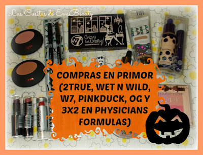 Compras en Primor (2true, Wet n Wild, W7, Pinkduck, OG y 3x2 en Physicians Formulas)