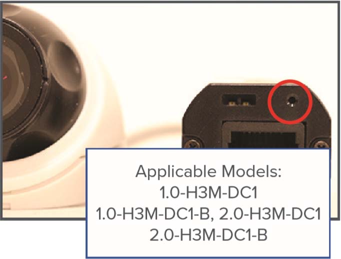 Avigilon camera reset procedure —