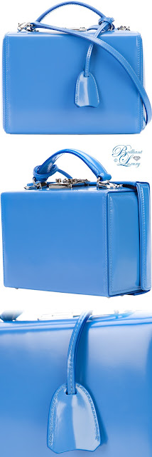 ♦Mark Cross blue small Boxy shoulder bag #pantone #bags #blue #brilliantluxury