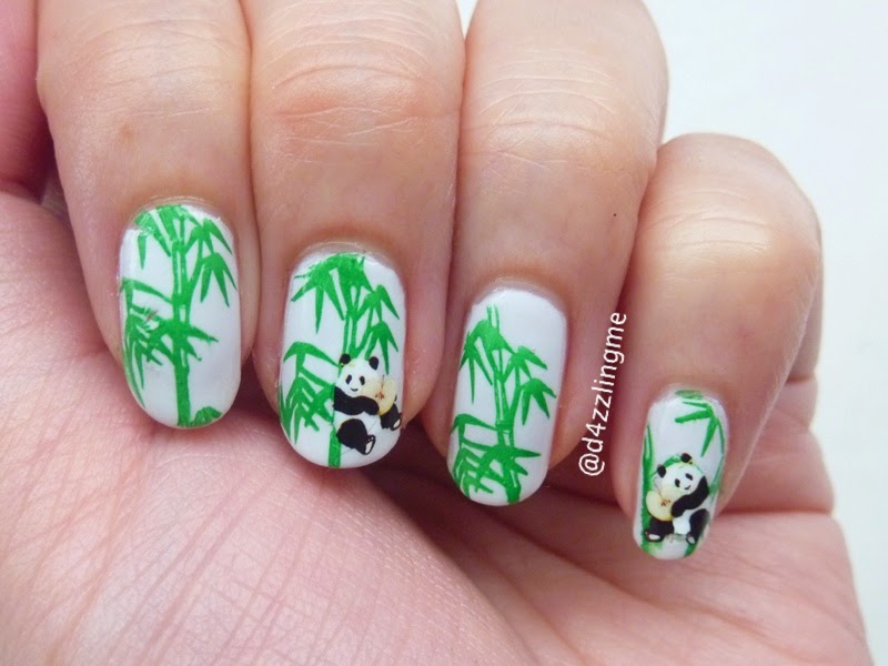 bamboo fingers creative nail design