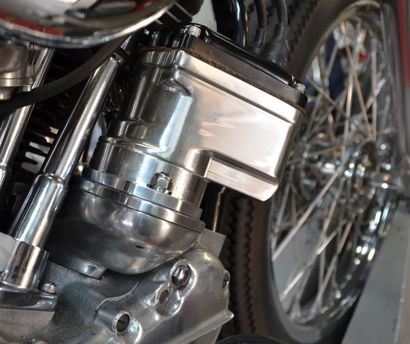 Morrow Vintage Customs Electric Starter Conversion for a 1962 Panhead