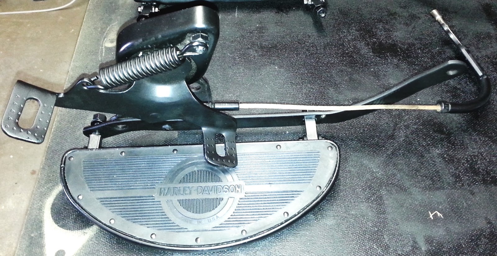 1941 Harley Davidson WL Restoration Reassembling the Footboard and