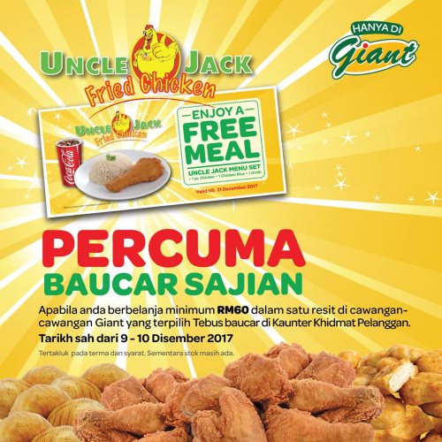 FREE Uncle Jack Fried Chicken When You Shop at Giant