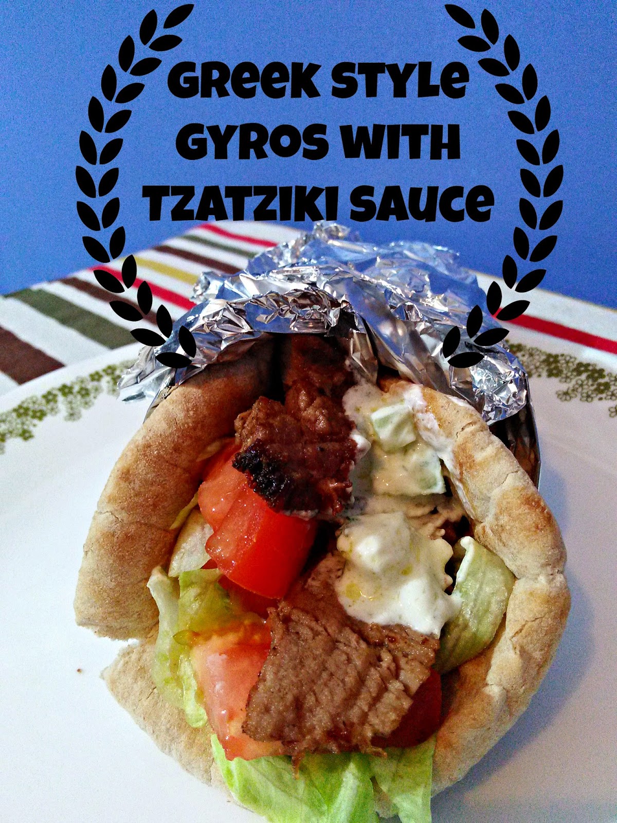 Easy Beef Gyro recipe wrapped in Pita bread - My Greek Dish