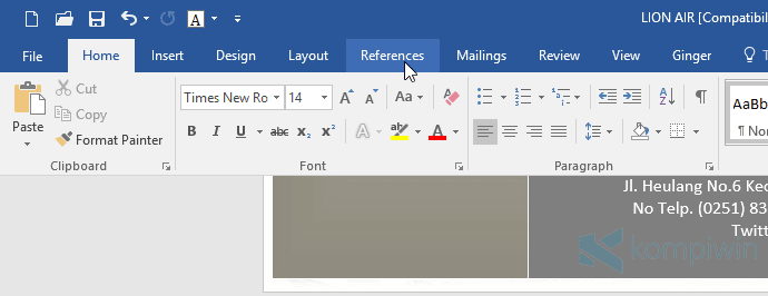 membuat daftar isi otomatis