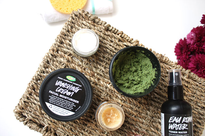 winter morning skincare routine lush