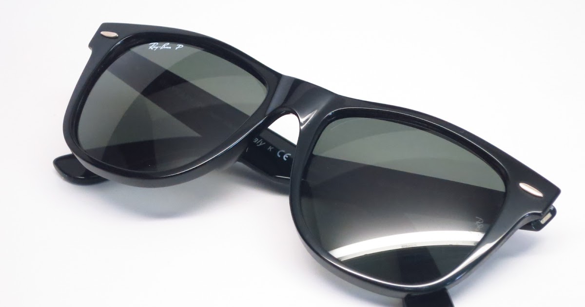 RayBan RB 2140 Original Wayfarer 901/58 Shiny Black Polarized