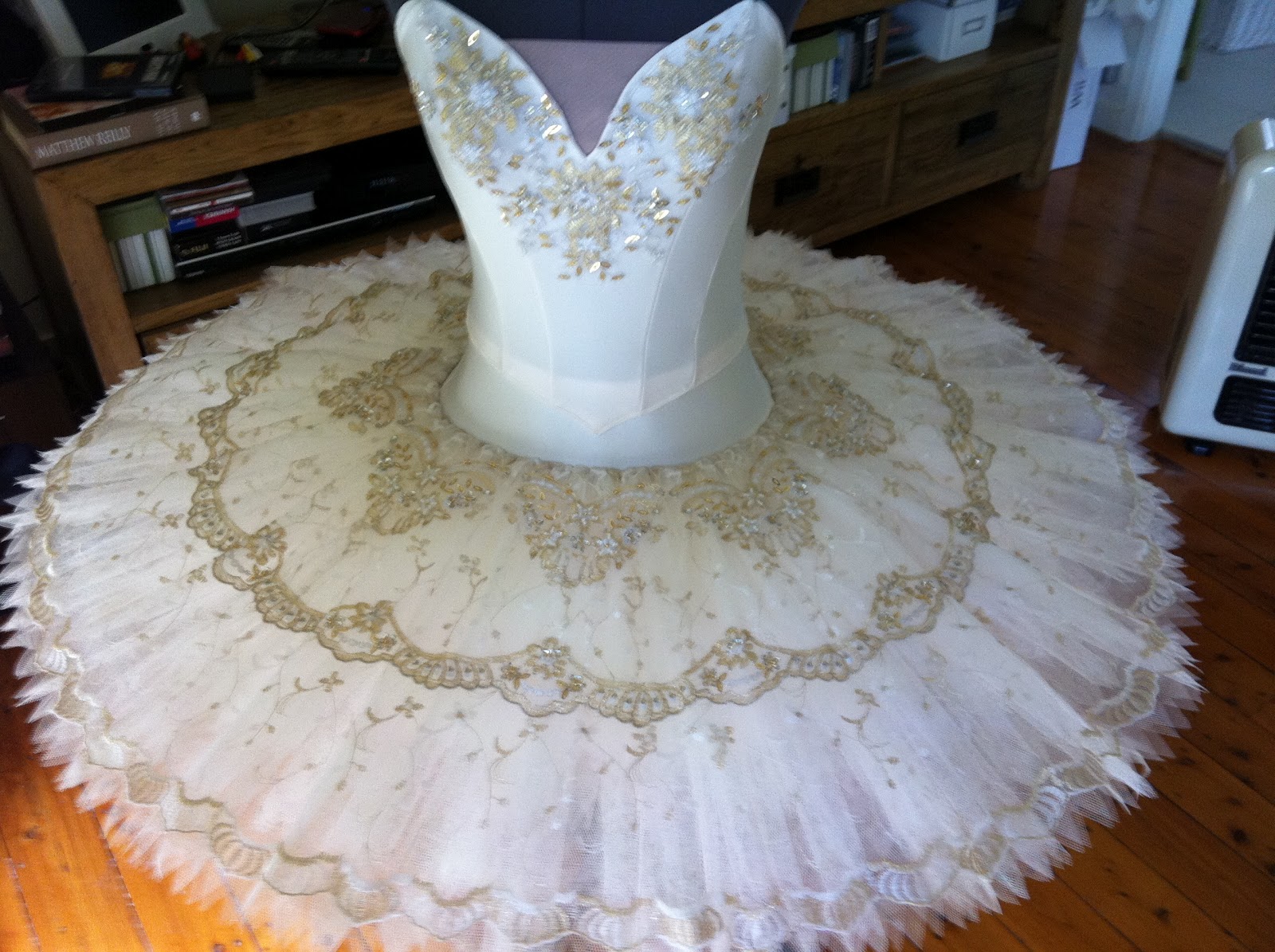 Divine Classical Ballet Tutus Cream Stretch Ballet Tutu
