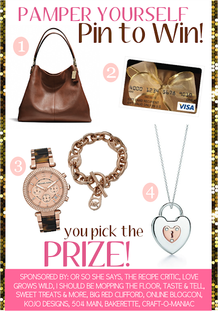 Pin it to Win it - Pamper Yourself! You pick the prize!