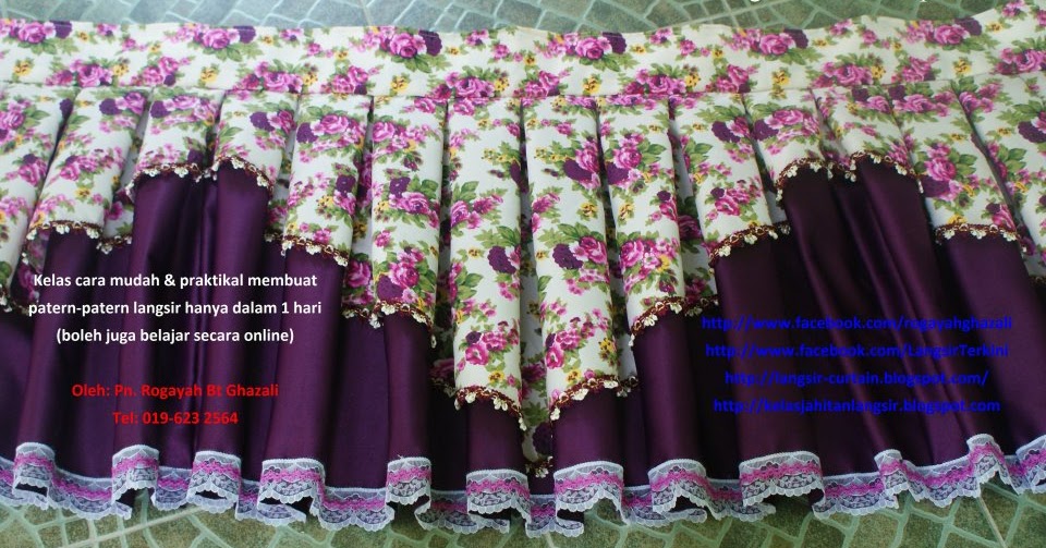 Belajar Jahit Langsir Cara Mudah Hanya Dlm 1 Hari Roah Ghazali Cikgu 019 623 2564 Membuat Boxpleat Erfly Smocking Double Belajar Jahit Langsir Cara Mudah Hanya
