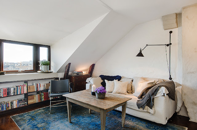 Apartamento decorado vintage e rústico. Blog Achados de Decoração