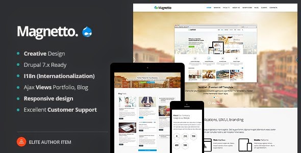 Best New Premium Drupal Theme 2015 Magnetto Drupal Theme