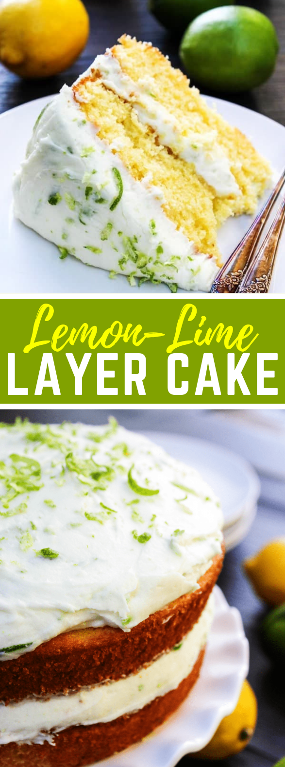 LEMON LIME LAYER CAKE #dessert #summer LEMON LIME LAYER CAKE #dessert #summer