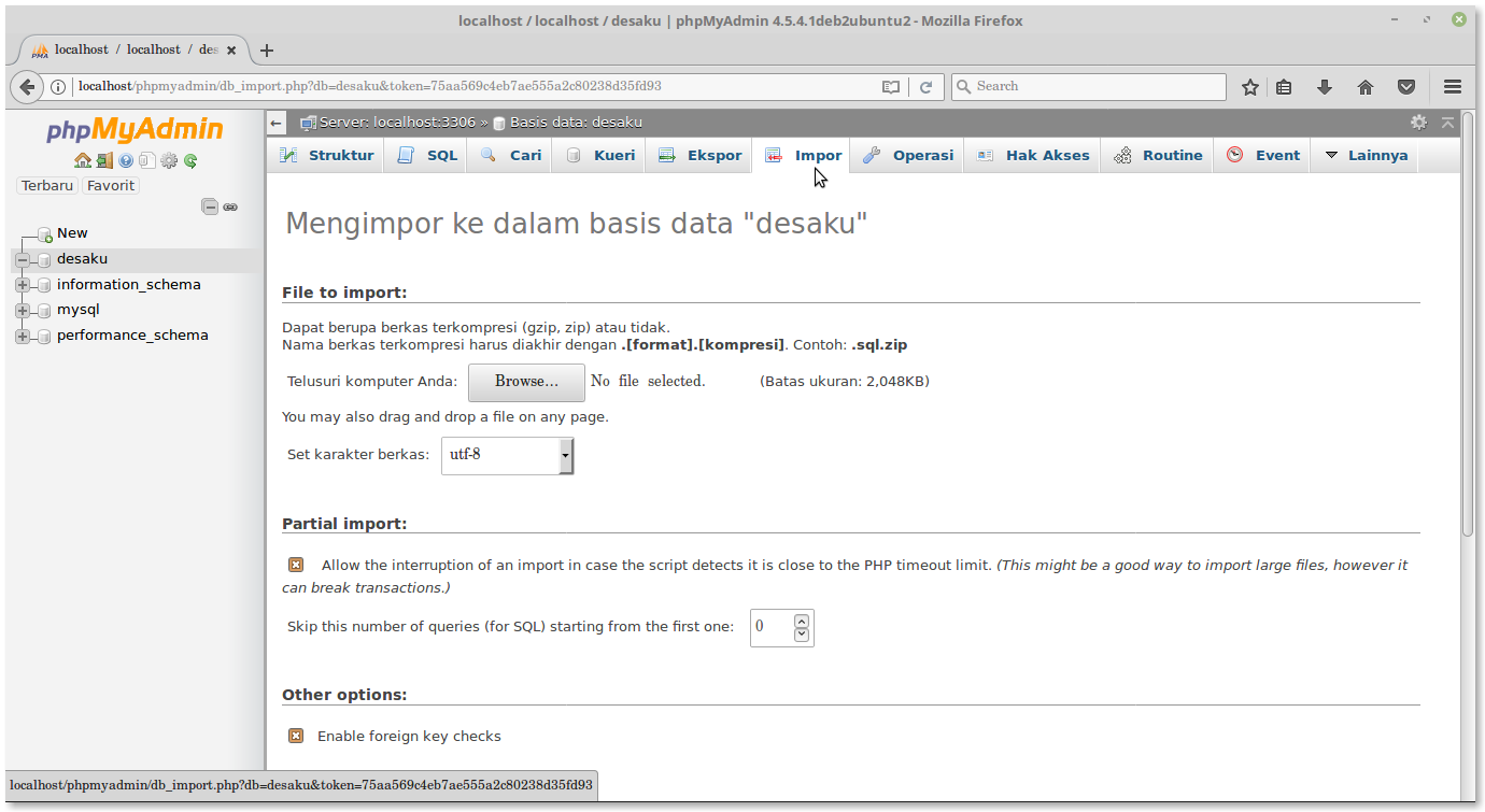 Localhost cookie. Link Checker localhost.