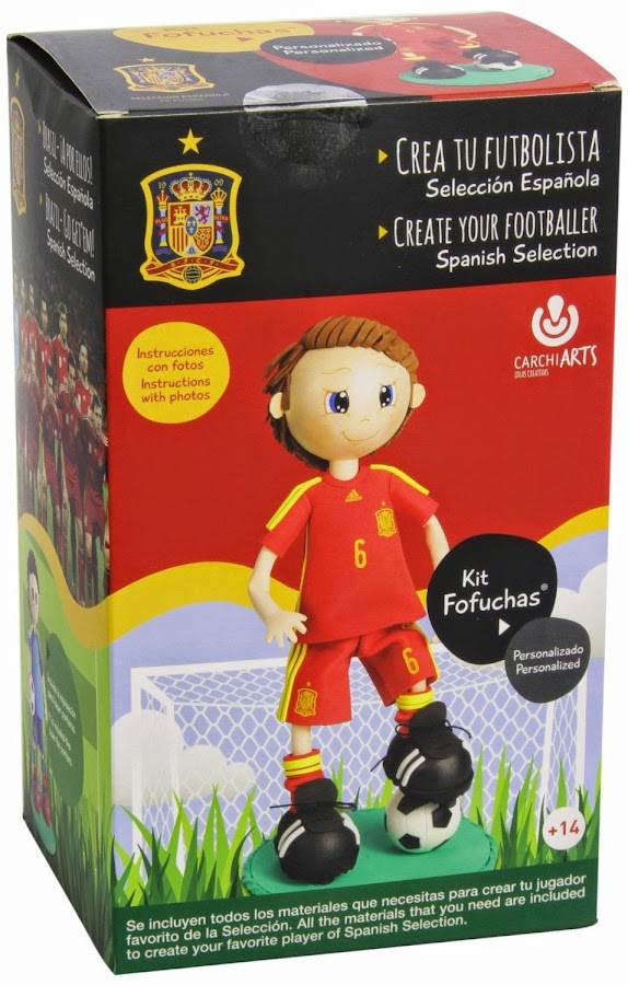 fofucha kit creativo, diseño selección fútbol España
