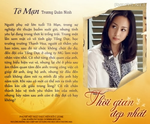 Review phim] Thời Gian Đẹp Nhất-2013-Trung Quốc - Nữ Nhi Hồng