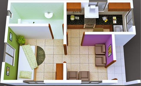   Denah Rumah Minimalis Type 21 | Gambar Rumah Minimalis