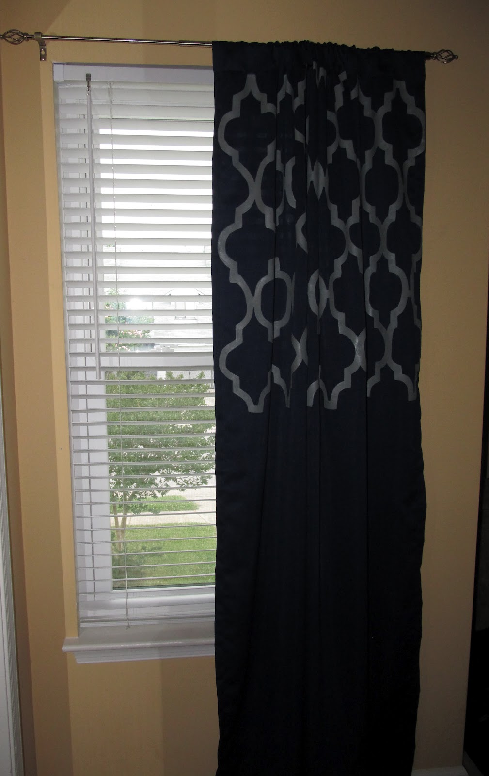 Bit of Blue Sky DIY Painted Curtains