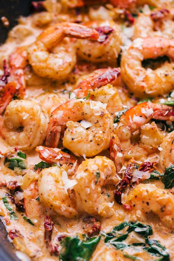 Creamy Sun Dried Tomato Garlic Shrimp Low Carb Recipes For Dinner
