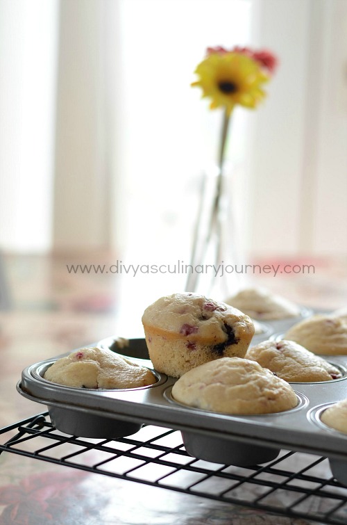 mixed berry muffins egg free 