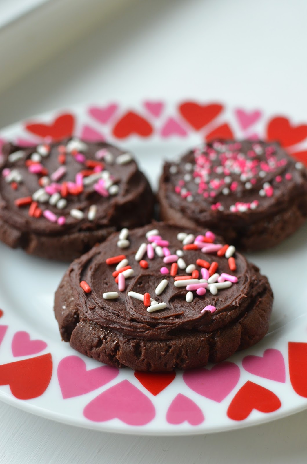 Playing with Flour Soft chocolate frosted cookies