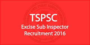  TSPSC Excise SI Recruitment 2016 