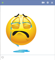 Tears Flow Facebook Emoticon