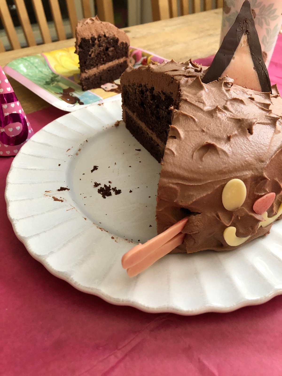 Green Banana バースデーの黒猫ちゃんチョコレートケーキ