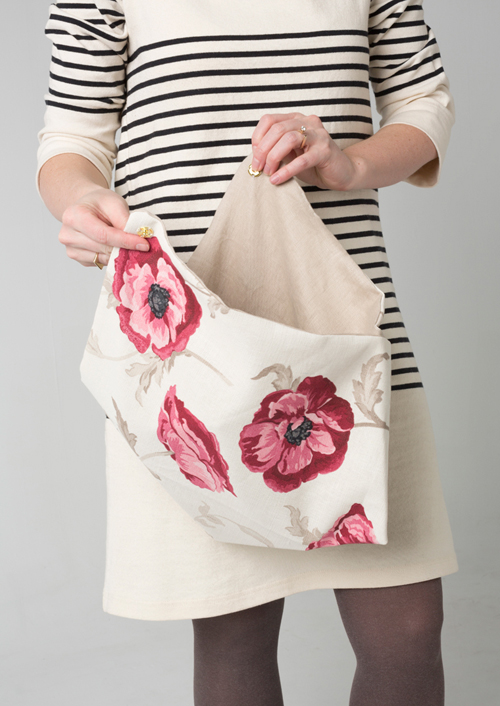 super simple tote bag out of fabric