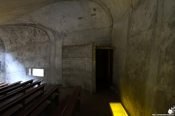 Nevers - Eglise Sainte-Bernadette du Banlay, Part. 2<br /> Architectes: Claude Parent, Paul Virilio (Architecture Principe)<br /> Avec Odette Ducarre (maquette des vitraux), Morice Lipsi (Mobilier) Construction: 1963 - 1966 Nevers - Eglise Sainte-Bernadette du Banlay, Part. 2<br /> Architectes: Claude Parent, Paul Virilio (Architecture Principe)<br /> Avec Odette Ducarre (maquette des vitraux), Morice Lipsi (Mobilier) Construction: 1963 - 1966