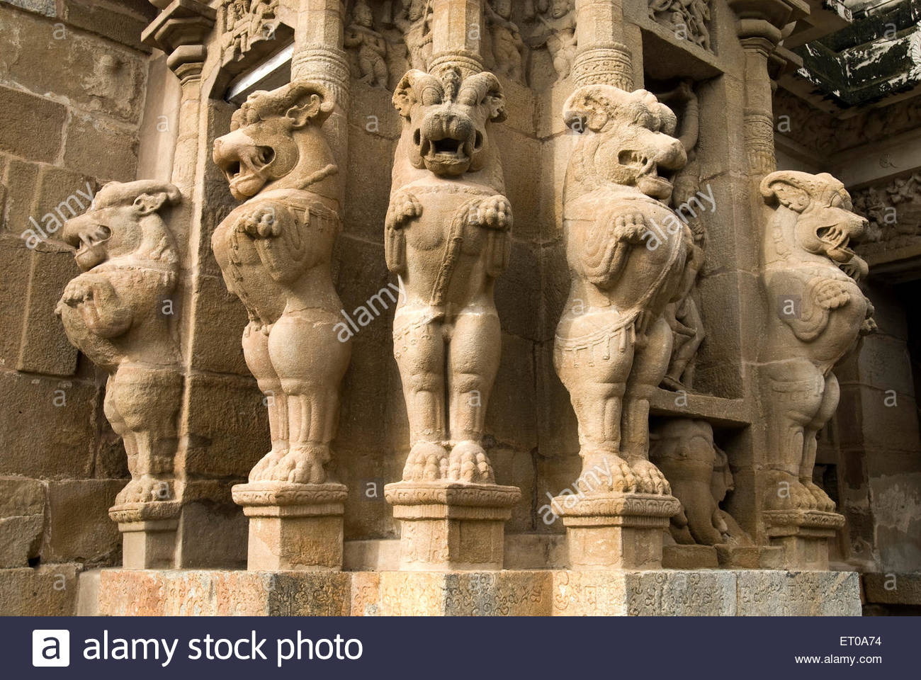 Yali, a part of Hindu temple architecture What purpose does it serve?