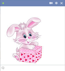 Bunny sticker for Facebook