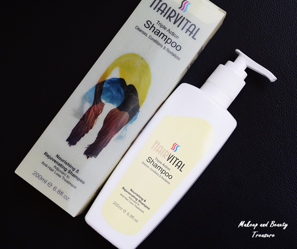 Makeup And Beauty Treasure Hairvital Triple Action Shampoo Review