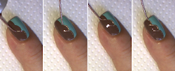 brown gold nail designs tool elegant lines dotting smallest finally pick paint edges