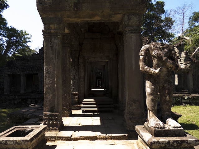 Door frames at Preah Khan temple in Cambodia