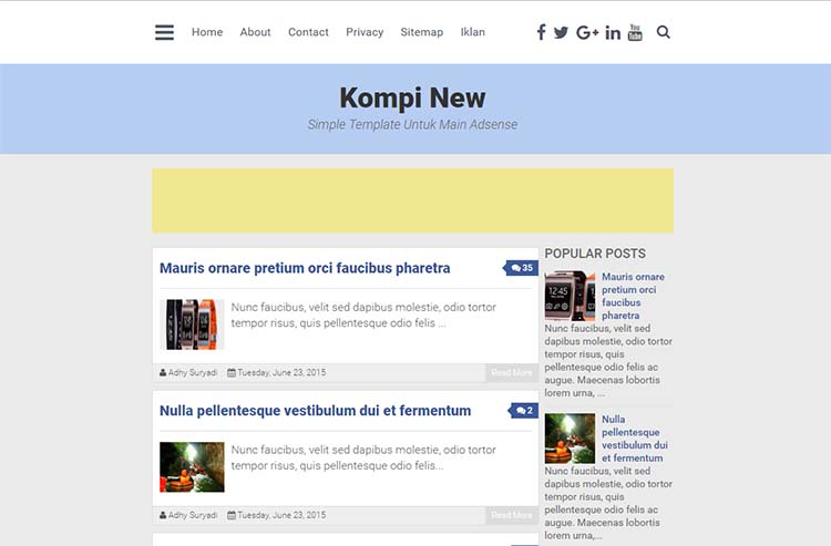 Free Blogger Template - Kompi New