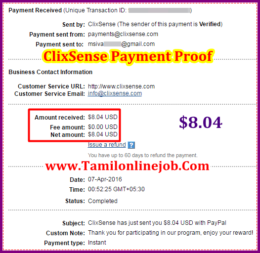 tamil online job clixsense