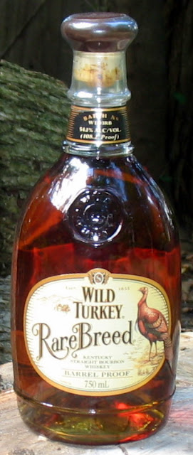An unopened bottle of Wild Turkey Rare Breed.