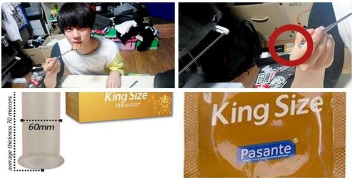 A King Size Condom Spotted in BTS' Accommodation
