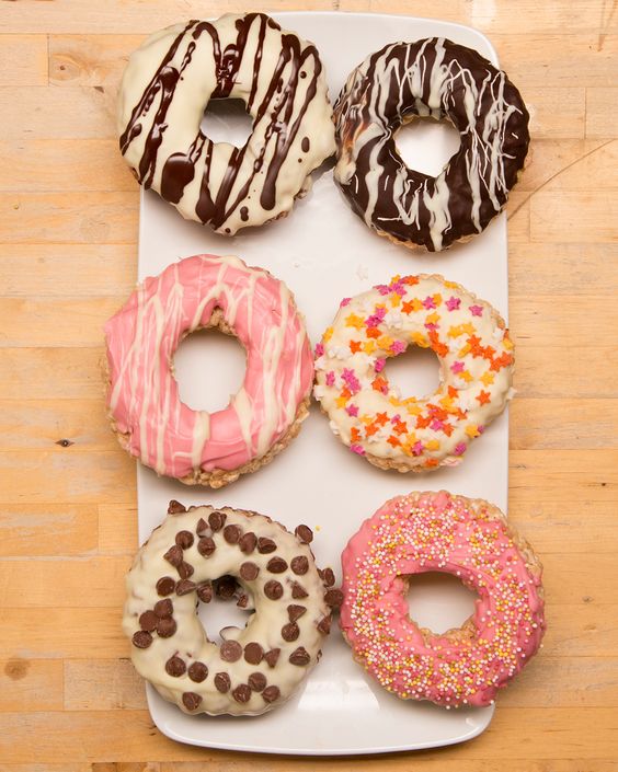 Marshmallow Crispy Doughnuts pastry recipes
