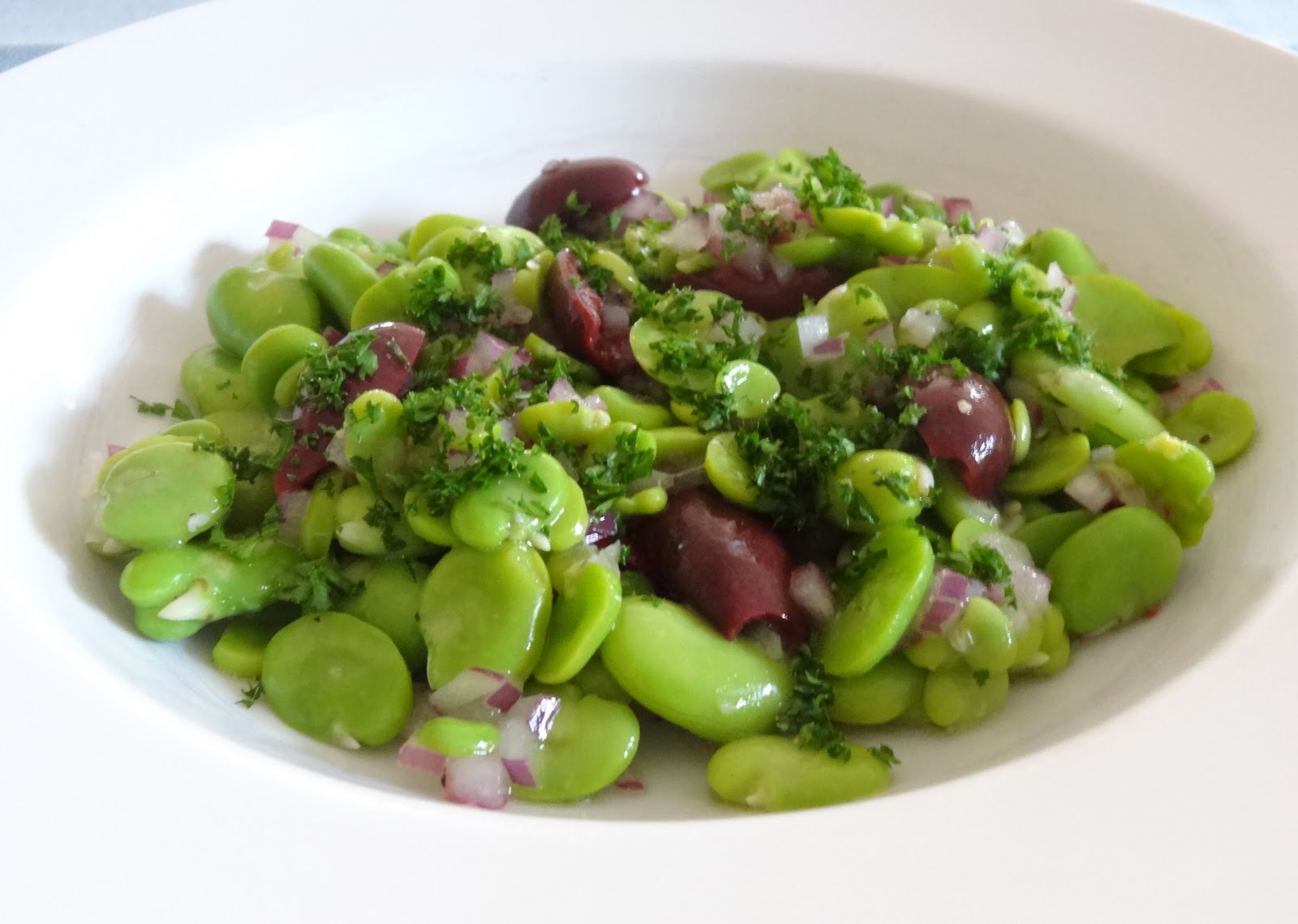 Veganise This! Fasolia Ksera (Broad bean salad)
