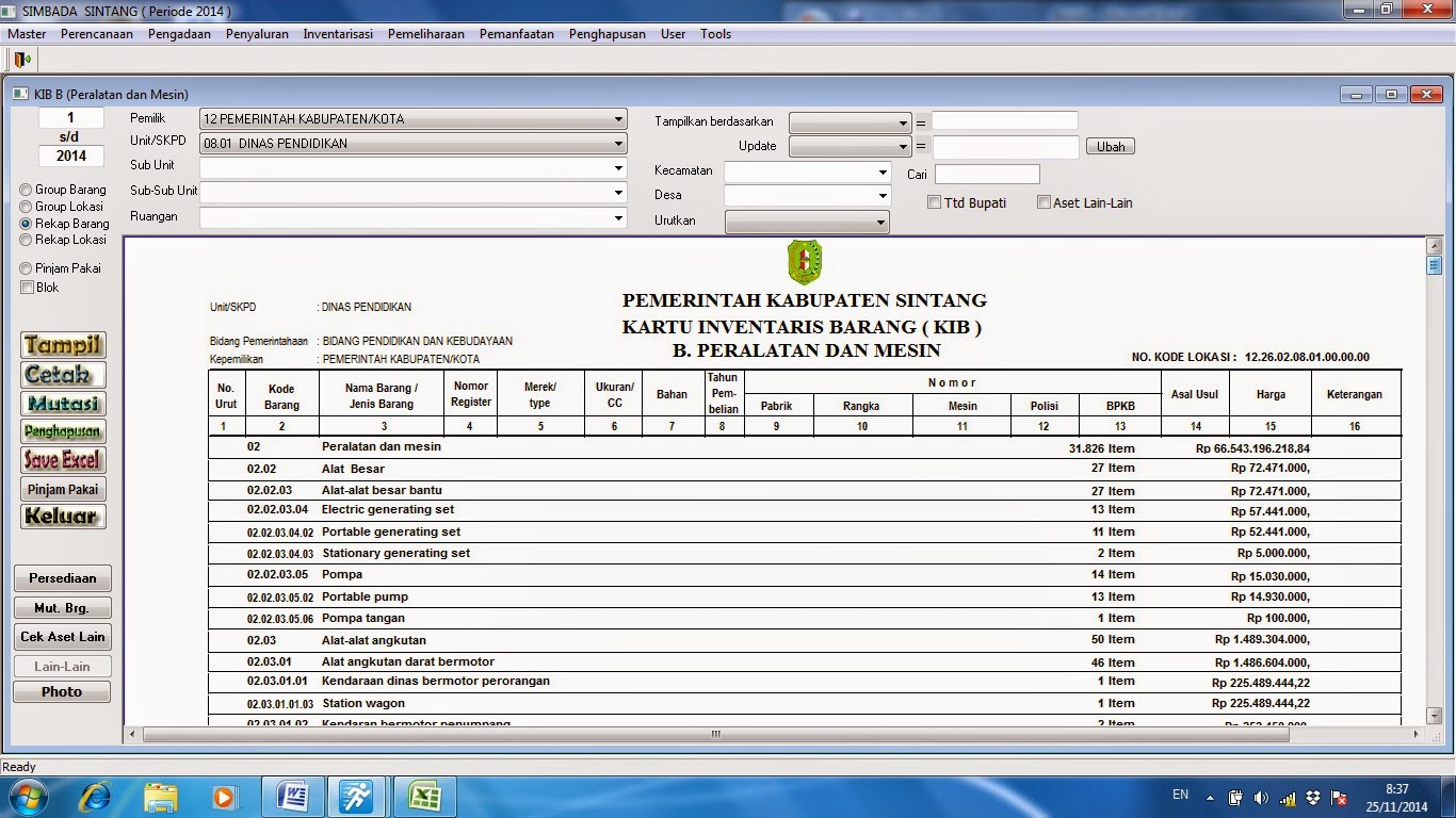 Sistem Informasi Manajemen Barang Daerah: Proposal