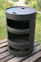 hornos hechos con tanques de acero reciclados