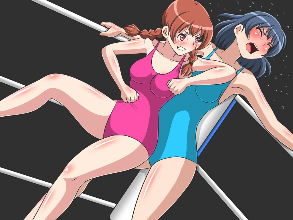 Wrestling: Pink vs Blue Redux: Yui vs Nao.
