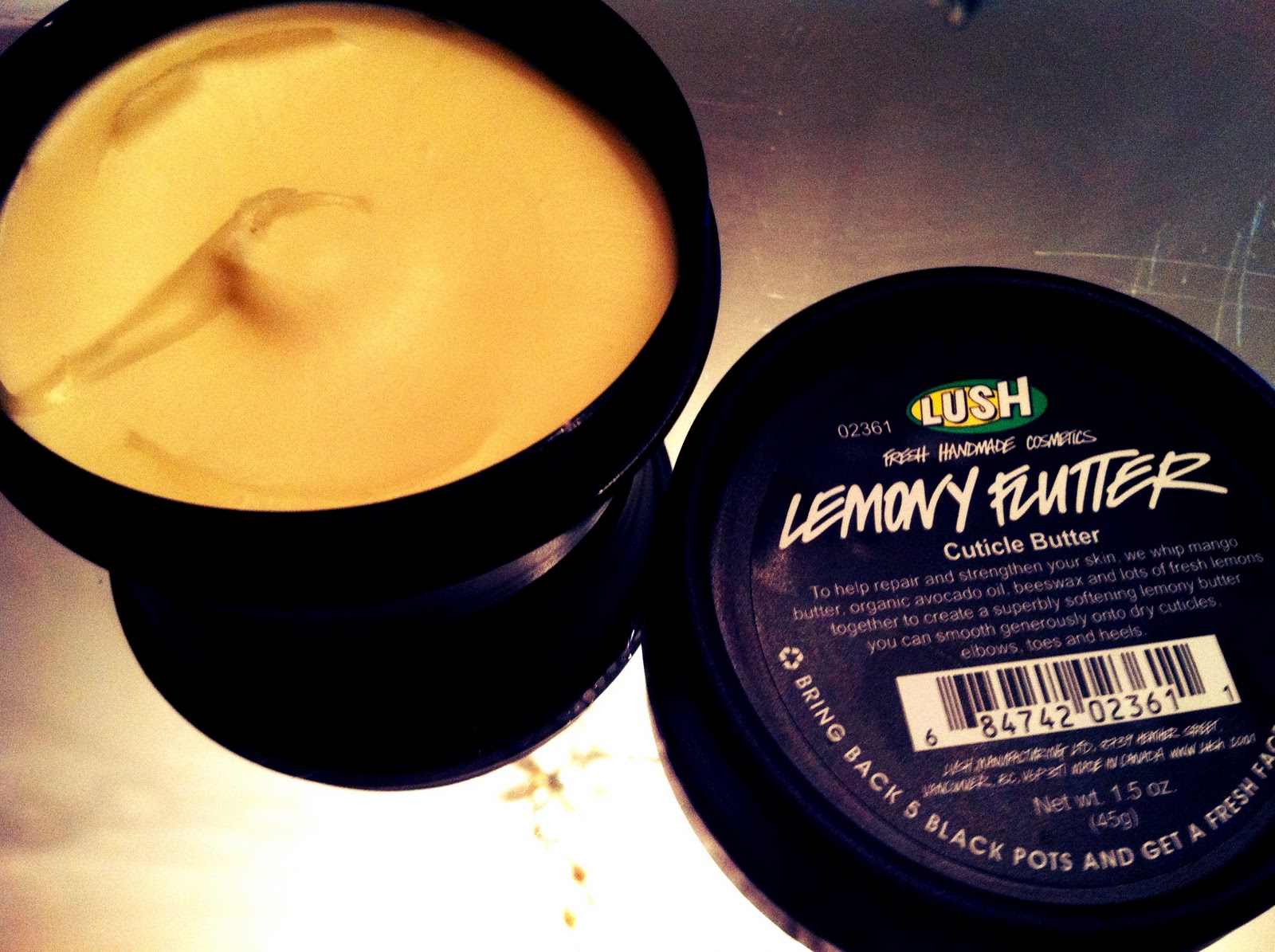 Review Lush Lemony Flutter Cuticle Butter
